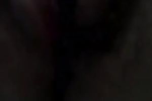 Playing with my timid GF's curly cunt in POV scene