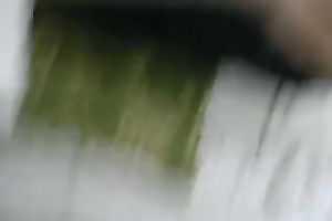 Nerdy blond mother I'd like to fuck with saggy boobs sucks my massive dark wang in restroom