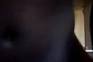 Ebony GF rode my chocolate 10-Pounder reverse cowgirl style