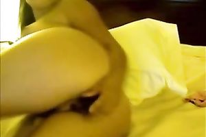 Amazing hot breasty dilettante hottie plays with her admirable wet crack