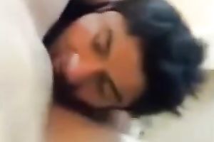 Stunning Indian breasty girlfriend gives me head and rides on top