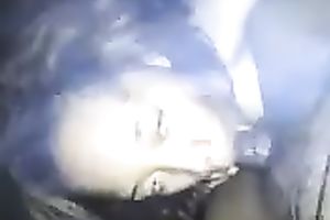 Curly dilettante dark nympho provided my buddy's wang with a BJ