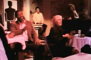 Horny blonde wench sucks dong of this hunk on the ottoman