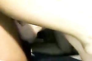 Pallid quite svelte non-professional brunette hair was pushed in spoon position