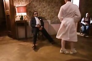 Sensual and wang hungry nurse gives fleshly head at work