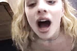 Just a impure and diminutive blond cutie on try-out willing to show