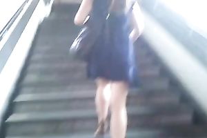 Leggy mother I'd like to fuck was incredibly seductive so I made this upskirt movie