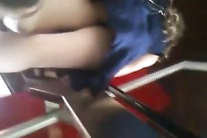 Leggy mother I'd like to fuck was incredibly seductive so I made this upskirt movie