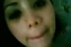 My juvenile cute Malay girlfriend gives fleshly head on webcam