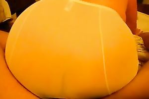 This big beautiful woman older slutwife knows how to tease me in bed with her large wazoo