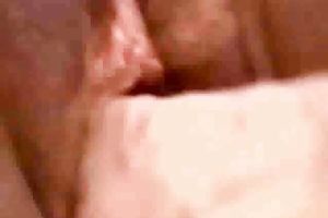 Stretching my unshaved soaked cookie with large obese sex toy