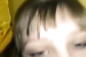 Lovely juvenile GF giving great deepthroat oral-job in amateur movie scene