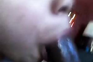 Chubby Latina dark head sluggishly sucked my buddy's rock hard BBC