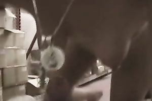 Short haired blond sweetie group-fucked well after giving head