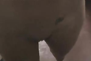 Short haired blond sweetie group-fucked well after giving head