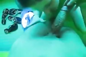 POV scene with 2 girls trying hard to milk my weiner dry