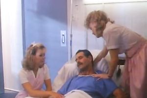 Super slutty nurse gives her patient one hell of a oral stimulation