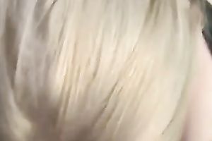 My voluptuous golden-haired enchantress sucks my BBC like a pro