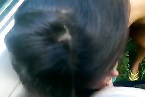 Attractive woman engulfing huge cock balls unfathomable