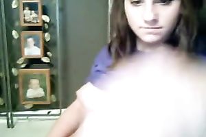 Horny legal age teenager whore takes off her clothes and fondles herself