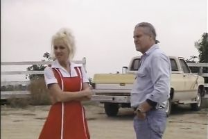 Saucy dark brown playgirl receives her anus stretched outdoors