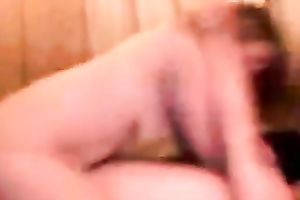 Zealous brunette cowgirl of my buddy enjoyed topping his prick