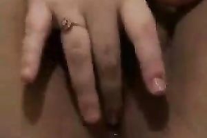 I love teasing my moist vagina in front of my camera