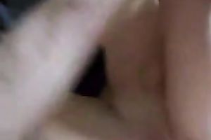 My slim titless whore receives her hairless vag hammered