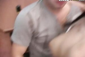 Petite and exquisite brunette hair legal age teenager is on her knees