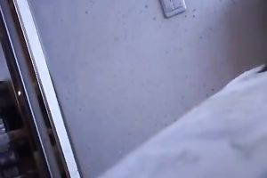 Neat sleepy girlfriend takes it up her slit from behind