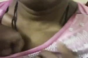 Ugly as fuck dilettante Indian floozy flashes her saggy disgusting titties