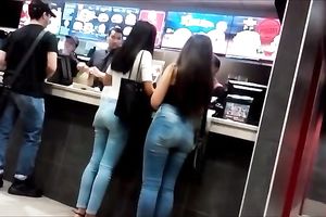 These sexy Latina angels are blessed with naturally large asses