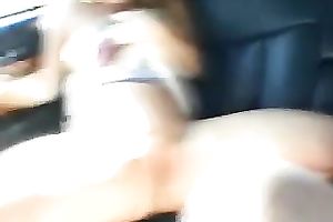 Nasty blondies sharing one dick in the fuck van on POV tape