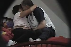 Spying on my uncle banging his amateur wife in sideways position