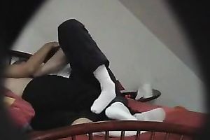 Spying on my uncle banging his amateur wife in sideways position