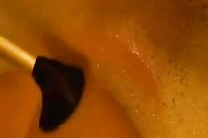 Homemade solo with me taking a washroom and masturbating