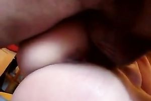 Kinky svelte brunette hair sweetheart gave head in advance of hardcore missionary fuck