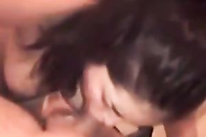 Busty horny white wife engulfing hard weenie balls unfathomable in non-professional movie