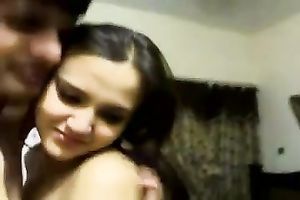 Sensual dilettante enjoyable Indian pair and wonderful spooning on web camera