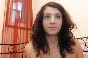 Tempting dilettante honey shows me her merry natural titties