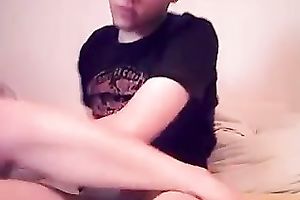 Lustful brunette hair riding my large dong getting her booty gap stretched