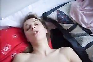 Handsome dude drills my taut pink bawdy cleft in a missionary position