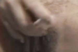 Close up homemade movie scene of my Latina GF tickling her love button