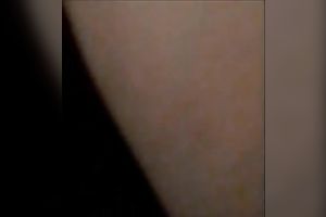 Lustful woman shoving her twat with large sex toy