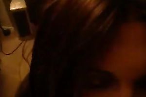 Kinky brownhead lady-man blowing large obese rod balls unfathomable