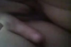 Nerdy and cute white sweetheart with gorgeous zeppelins masturbates