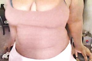 Trashy black skinned swarthy web camera mother I'd like to fuck shows me her saggy love muffins