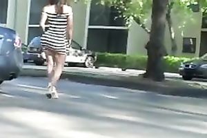 The plastic round a-hole of a sexy latin babe milf babe in taut suit