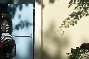 The plastic round a-hole of a sexy latin babe milf babe in taut suit