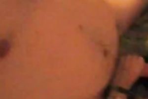 Torrid dark brown girlie of my buddy greedily blows his strong lollicock